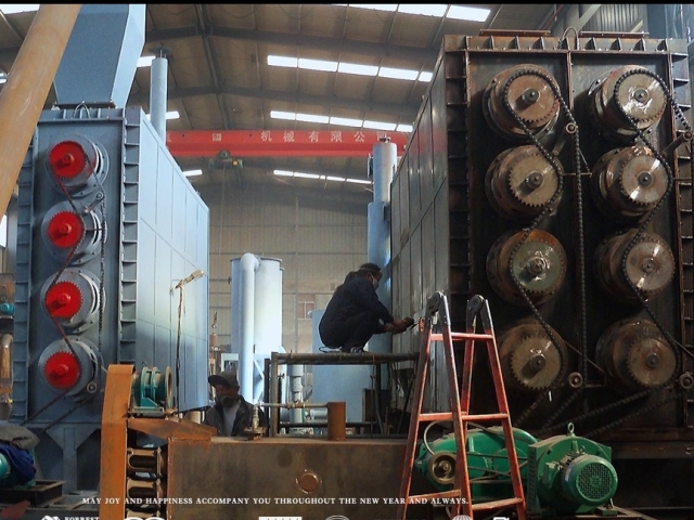 北斗機械展示高品質(zhì)連續(xù)式活性炭生產(chǎn)設備